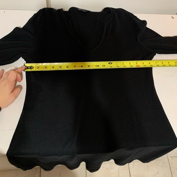 Gorgeous wool blend Banana Republic Black long sleeve Sweater Dress size XL - Picture 8 of 9